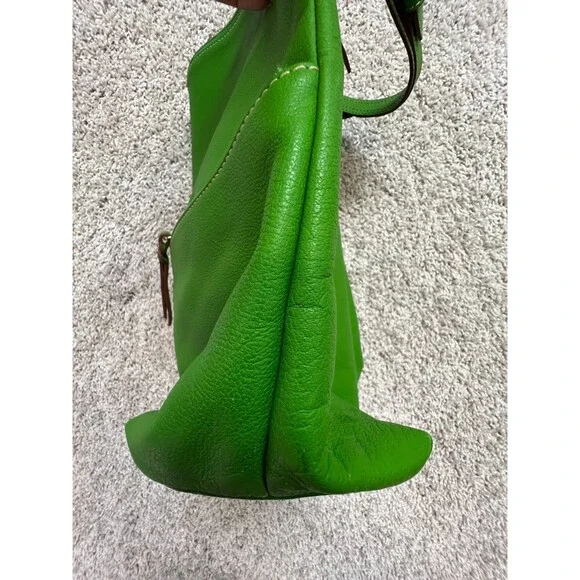 DOONEY AND BOURKE GREEN APPLE NORTH SOUTH ZIPPER SAC ORG. - Picture 8 of 12